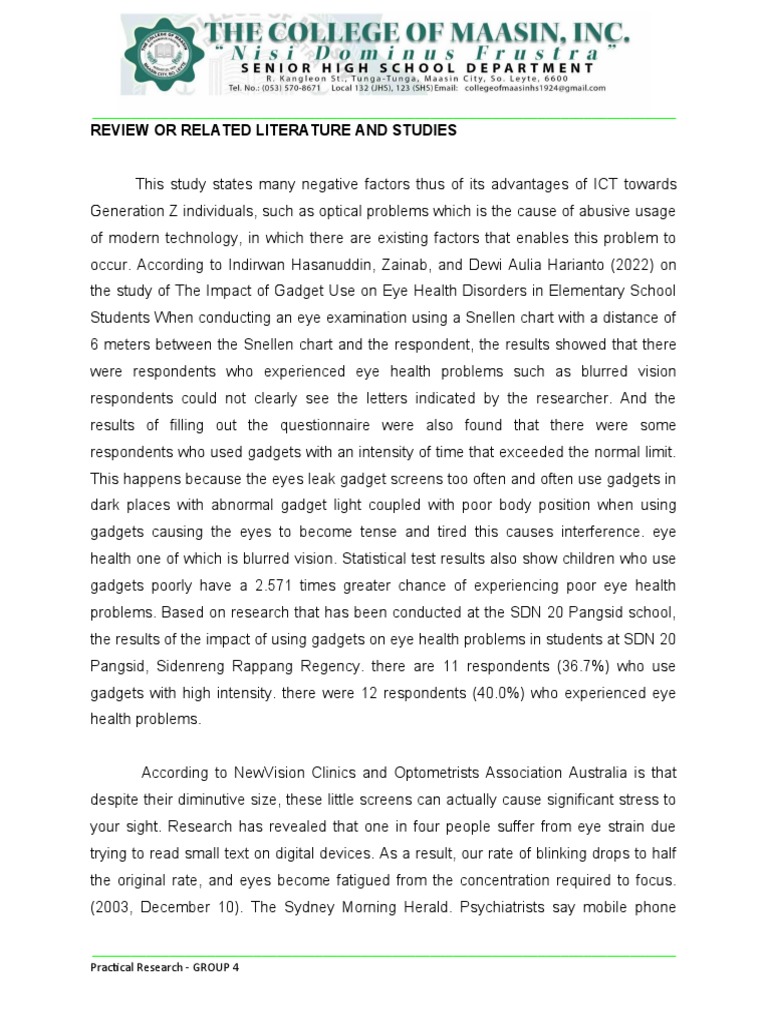 Impact of ICT on Generation Z's Health | PDF | Educational Technology ...