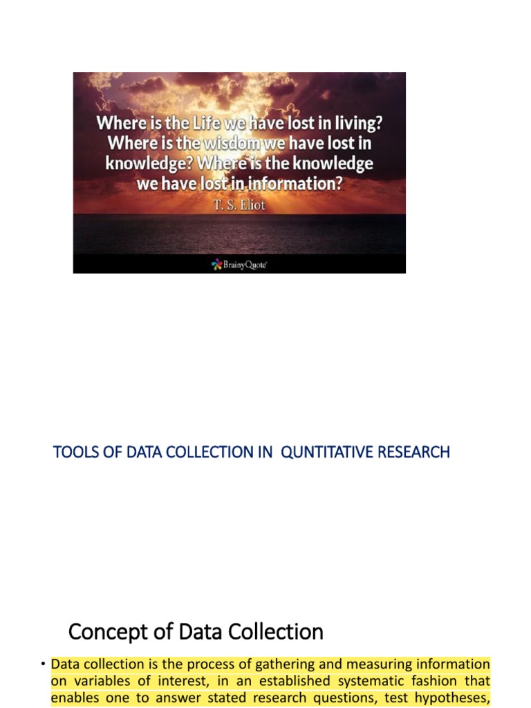 Data Collection Tools in Qualitative Method1 PDF Data Collection