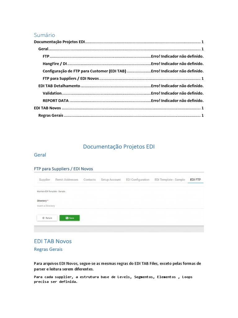 Configuração EDI 810 para Suppliers | PDF | Protocolo de transferência ...
