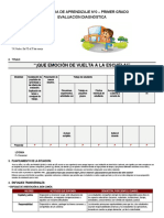 Primer grado evaluación aprendizaje