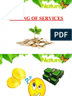 Pricing of Services