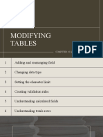 COMP Modifying Tables