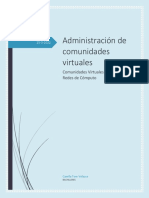 Administración de Comunidades Virtuales. Comunidades Virtuales - Redes de Cómputo.