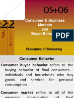 Consumer & Business Markets and Buyer Behavior: Principles of Marketing