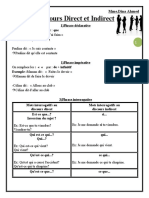 Discours Direct Et Indirect