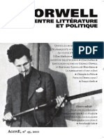 Agone 45 - Orwell, Entre Littérature Et Politique