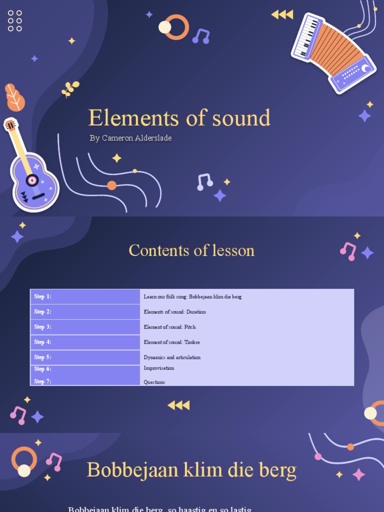 Elements of Sound PDF