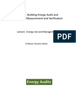 Lect Energy Use and MGT II - Energy Audits - CS PDF