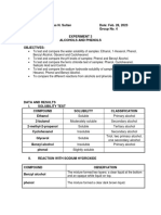 Expt 7 Alcohols and Phenols