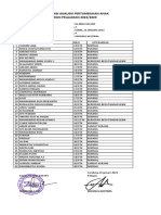 Rekapitulasi Analisis Pertumbuhan Anak TAHUN PELAJARAN 2022/2023