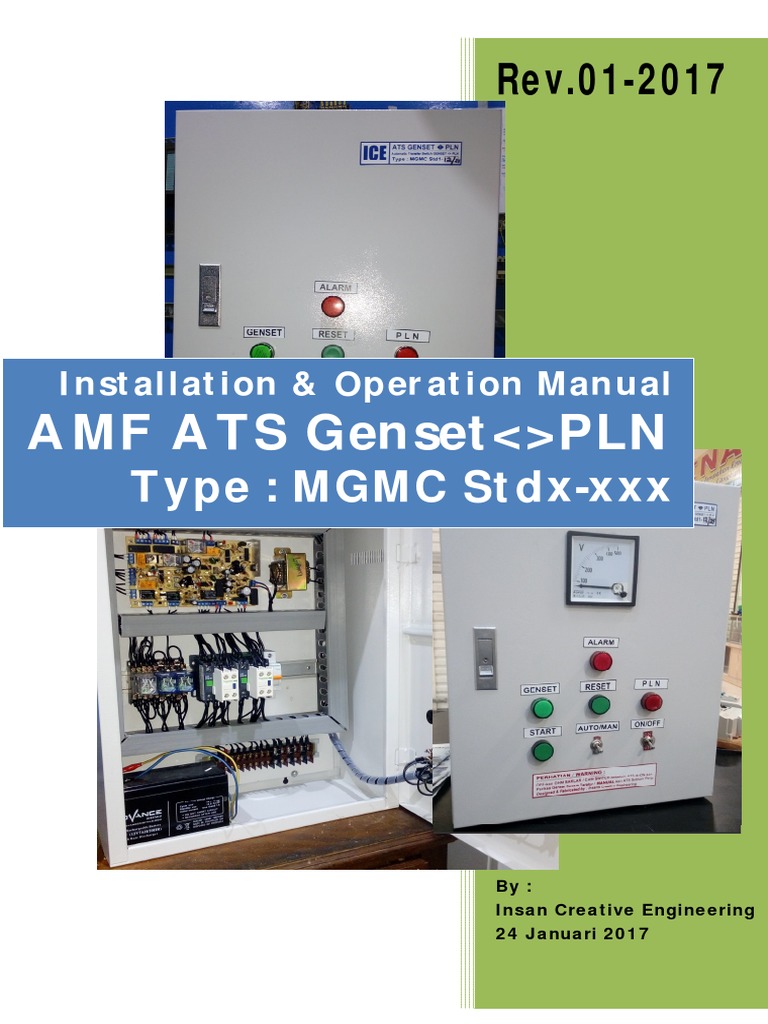 Installation & Operation Manual ATS - AMF MGMC STDX-XXX | PDF