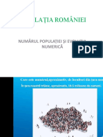 B. Populatia Romaniei PPT Eu