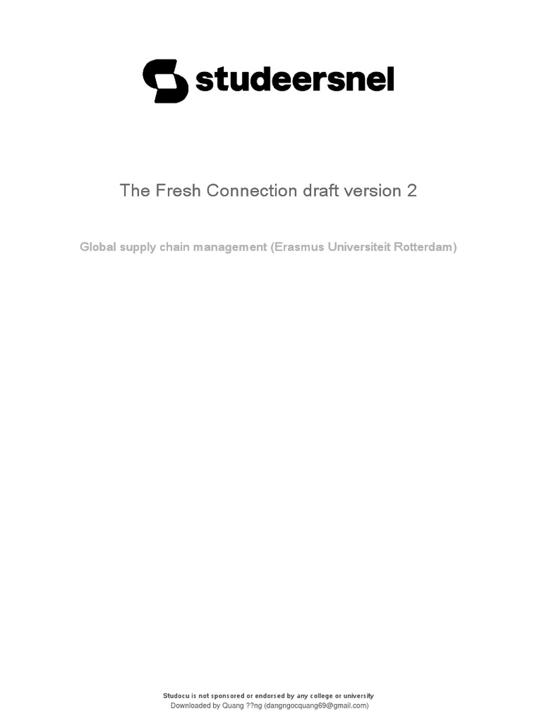The Fresh Connection Draft Version 2 | PDF | Reliability Engineering ...