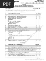 Programming For Problem Solving KCS 101T 1 PDF