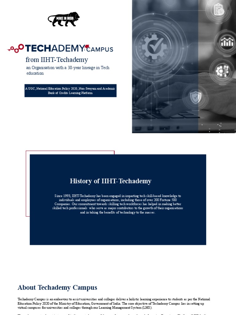 IIHT-Techademy: NEP 2020 Learning Solutions | PDF | Educational ...