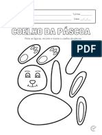 Coelho da Páscoa para pintar e montar