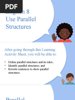 English 8 Q3 LAS W6 Parallel Structures