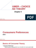 4 - Consumer Choice and Theory