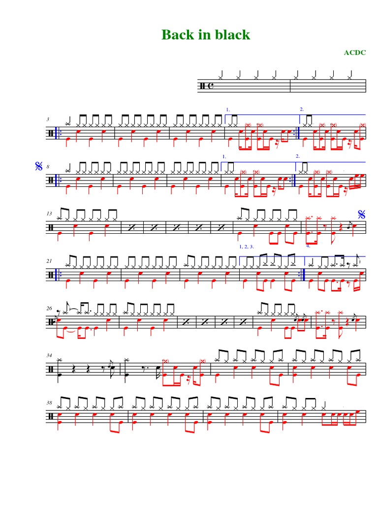 (Back in Black Drum PDF Ajedrez