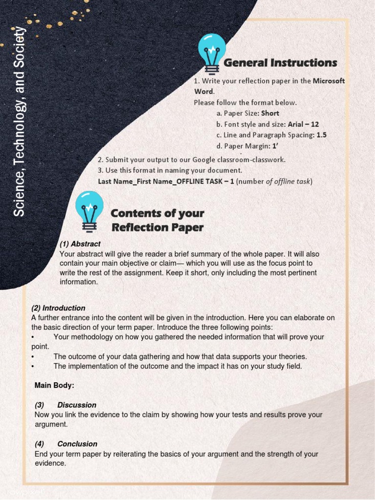 Format And Rubrics Reflectionpaper Pdf Citation Cognitive Science