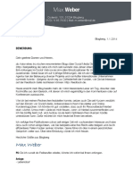 Blindbewerbung Mustervorlage Beispiel 01 PDF