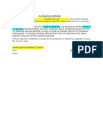 Format of NOC PDF