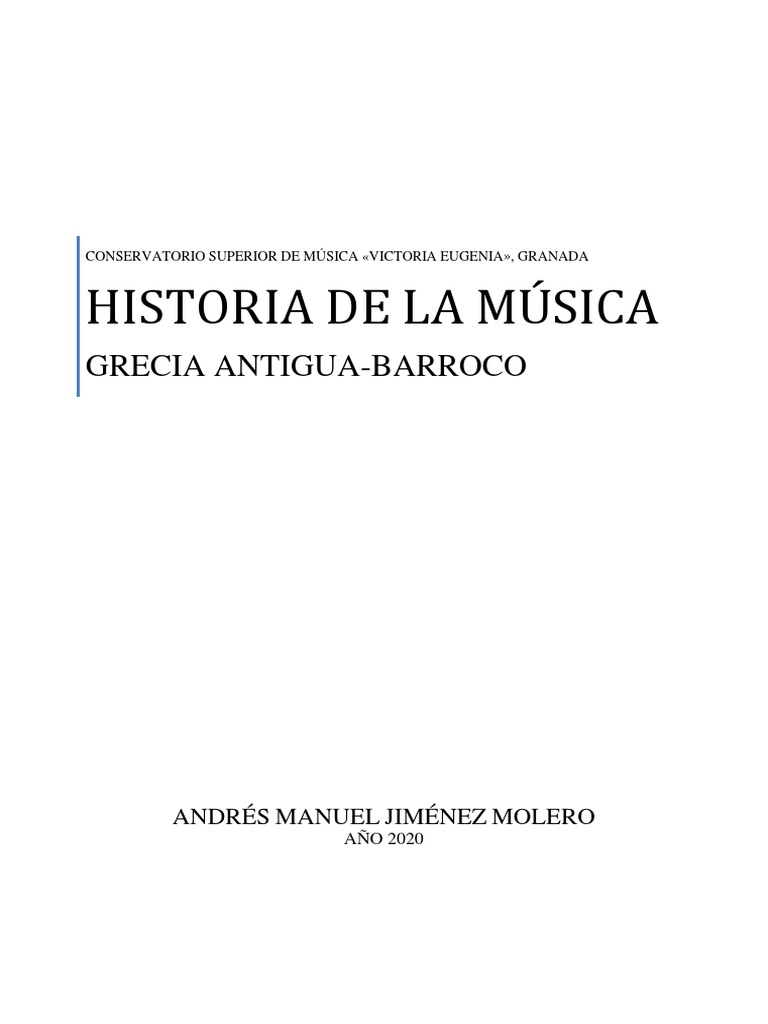 Historia de La Música I, Alumno | PDF | Misa (liturgia) | Modo (música), image size:768x1024