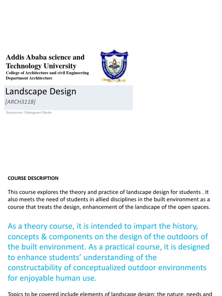 Landscape Design Pdf Landscape Landscape Architecture