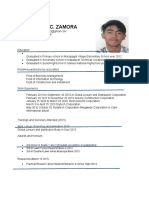 Mark Zamora's Resume for Business, IT, and Construction Careers