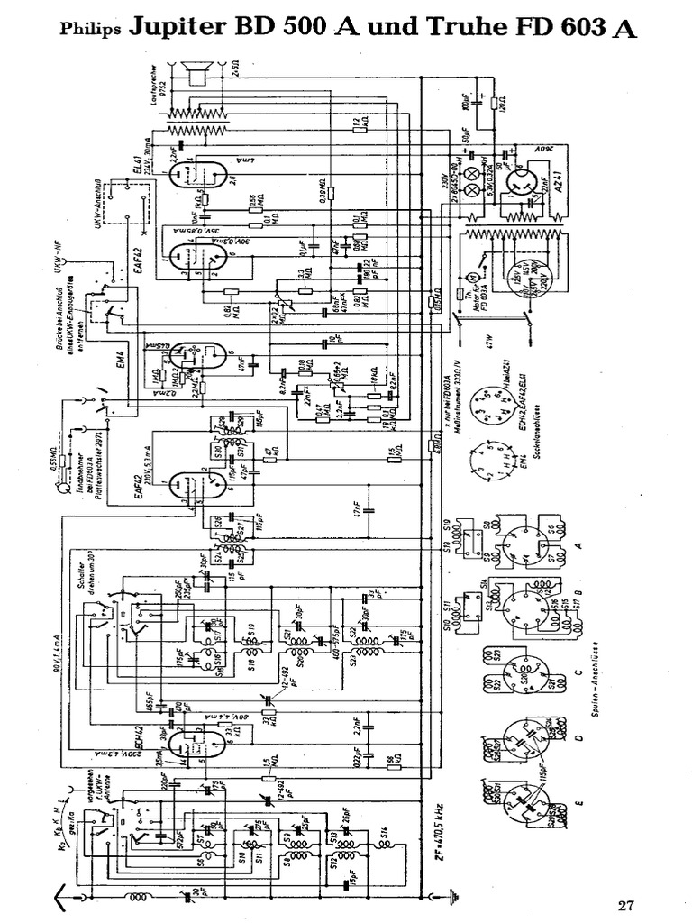 Philips FD 603 A Schematic | PDF