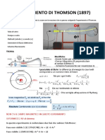 Esperimento Di Thomson