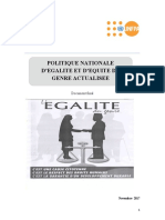 Politique Nationale D'egalité Et D'equité Du Genre de L'union Des Comores (Version 2017)