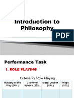 Performance Task Introduction To Philosophy