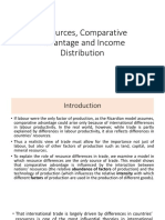 Resources, Comparative Advantage and Income Distribution