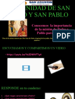 SAN PEDRO Y SAN PABLO 3ero B y A