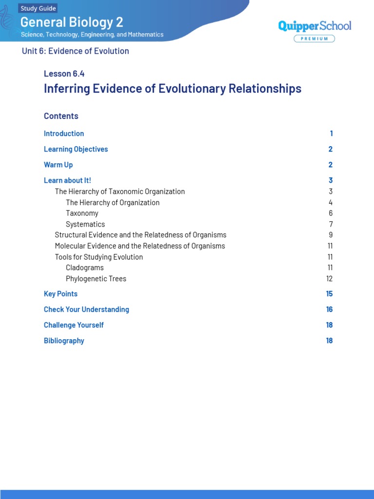 Inferring Evolutionary Relationships | PDF | Phylogenetic Tree ...