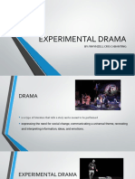 Experimental drama forms