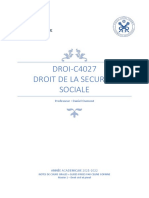 Synthese Droit Secu Sociale