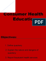 Consumer Health Education