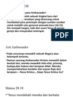 Ambassador1 Pemuridan PdtRonnyWenas