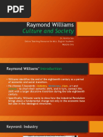 Raymond Williams Culture and Society PDF