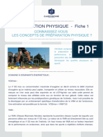 Preparation Physique Fiche 1