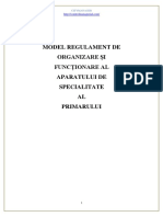 Model Regulament de Organizare Și Funcționare