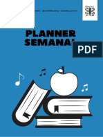 Planner Semanal - Mini Kit Musical - Dia Dos Professores