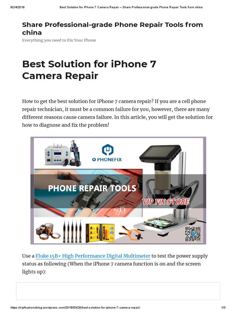 Best Solution For Iphone 7 Camera Repair Share ProfessionalGrade