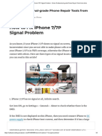 How To Fix Iphone 7 - 7P Signal Problem - Share Professional-Grade Phone Repair Tools From China
