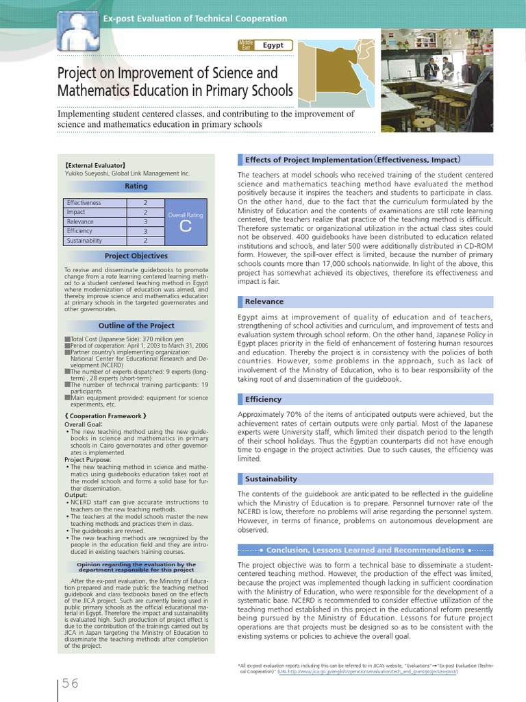 Project On Improvement of Science and Mathematics Education in Primary ...
