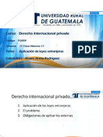 Clase 11 Derecho Internacional Privado Aplicación de Ley Extranjera