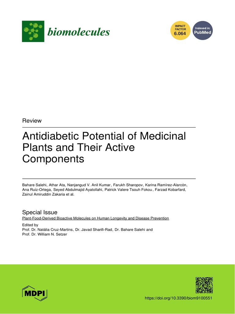 Biomolecules 09 00551 With Cover | PDF | Diabetes | Insulin