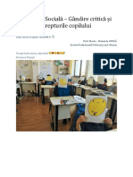 Educaț Ie Sociala - Ga Ndire Crițica Ș I Drepțurile Copilului